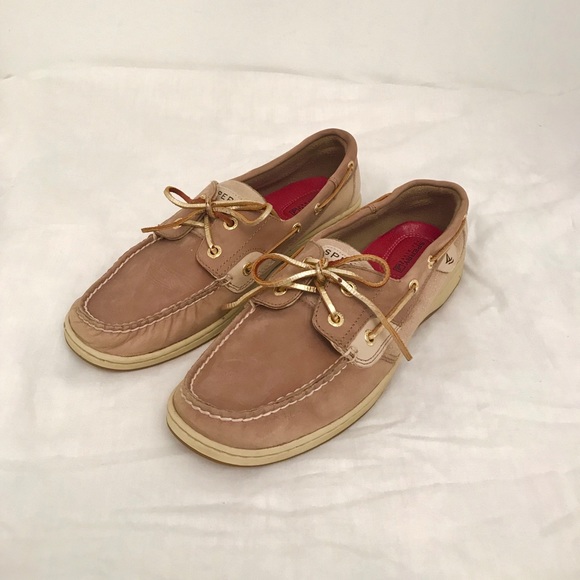 Sperry Top-Sider Gold Metallic Boat Shoe - Picture 1 of 4